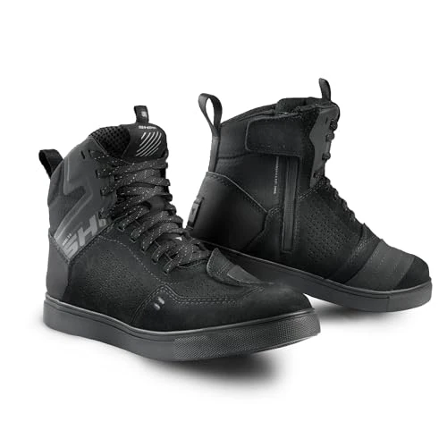 Oferta limitada: SHIMA REBEL 2.0 Botas Moto Hombre Cuero Ventilada Zapatillas Verano Calzado Motorista Baja Adventure Cremallera Lateral Protección Tobillo Motocicleta Trail (Masculinos, Ventilado Negro, 45) de 139.99 € a 139.99 € (ahorro 0.00%)