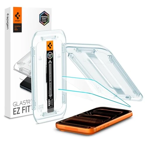 Oferta limitada: Spigen Glas.tR EZ Fit Protector Pantalla para iPhone 17 Pro Max, iPhone 16 Pro Max, 2 Unidades, Instalación Fácil, Alta Definicion, Dureza 9H de 21.99 EUR a 17.59 EUR (ahorro 20%)