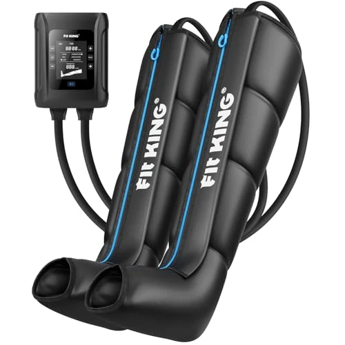 FIT KING FIT KING Kabellose Beinmassagegerät, Massagegerät für Beine Kompressions Manschetten für die Beine zur Entspannung und Tiefenentspannung nach dem Sport (Klein)