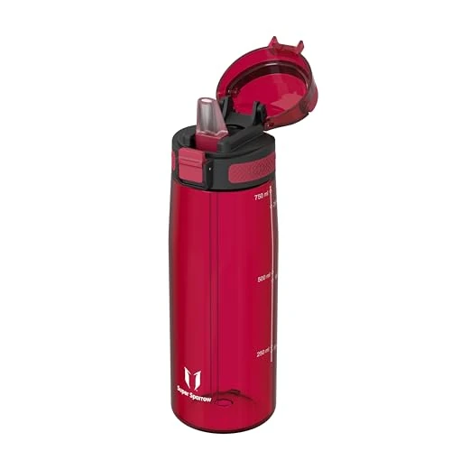 Offre limitée : Super Sparrow Gourde avec Paille - 750ml - TouchSip Bouteille d'eau - Tritan Sans BPA - Idéale pour le Sport, l’École et les Activités en Plein Air de 14.59 € à 14.59 € (0.00% de remise)