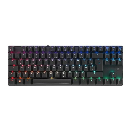 Offerta a tempo: CHERRY MX 8.2 TKL Wireless, Tastiera da Gioco Senza Fili Senza Tasto Numerico, Tedesco QWERTZ, Bluetooth, 2,4 GHz e Cavo, Interruttori MX2A RED, Nero, Nero - senza Valigia di Trasporto - 0.00% da 102.64 € a 102.64 €