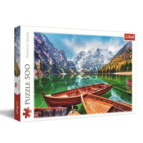 Offre limitée : Trefl - Lac de Braies, Italie - Puzzle de 500 pièces - Puzzle DIY avec Le Paysage de Montagne, Divertissement créatif, Loisir, Puzzle Classiques pour Adultes et Enfants à partir de 10 Ans de 11.03 EUR à 9.63 EUR (remise 12%)