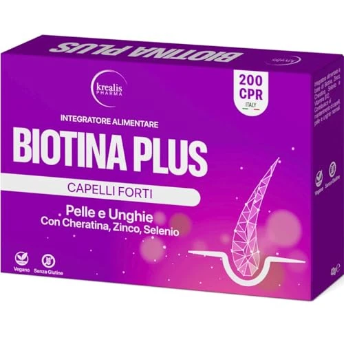 Offerta a tempo: Integratori per Capelli - Biotina - 365 Compresse — 50% da 13,99 € a 6,99 €