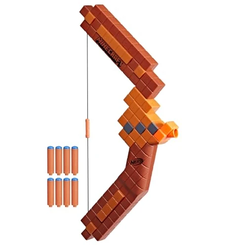 Offre limitée : Nerf Minecraft, Arc à fléchettes, 8 fléchettes Nerf N1 de 24.99 € à 22.99 € (8% de remise)