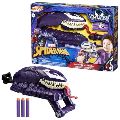 Oferta ograniczona: Wyrzutnia Venom Strike VenomVersus ze świata Spider-Mana Marvela, zabawka tematyczna Nerf Spider-Man z 130.66 PLN na 130.66 PLN (zniżka 0%)