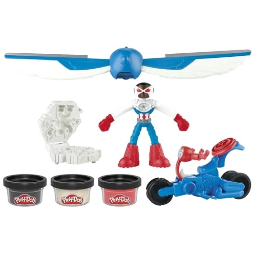 Play-Doh Marvel Captain America Motorsnijder, speelset