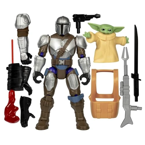Limited offer: Star Wars MixMashers Deluxe Mandalorian Figure with Grogu to Mix and Combine with Accessories from 19.99 EUR to 12.00 EUR (save 40%)