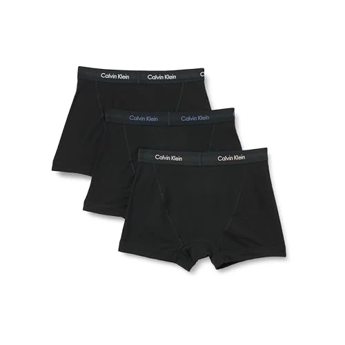Offerta a tempo: Calvin Klein Trunk 3pk 0000u2662g, Costume da Bagno Uomo, Black (B- Vin Indg, Mel Frnzy, Halg Bl Lgs), L (Pacco da 3) - 0.00% da 30.29 € a 30.29 €