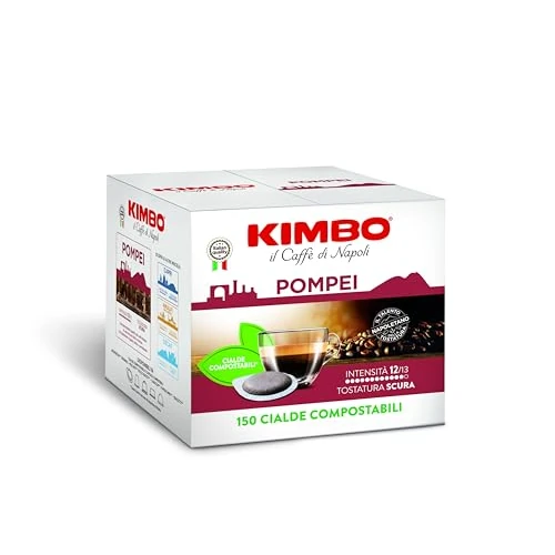 150 cápsulas de café Kimbo mezcla Pompeya