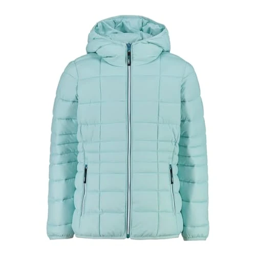 CMP - Giacca da bambina in nylon con cappuccio fisso, Acqua, 116