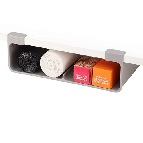 Offre limitee: Joseph Joseph CupboardStore Organisateur de Rangement Sous Étagère, Pour Rouleaux/Boîtes Grandes, S’adapte aux Placards de Plus de 33 cm, Grey de 17.99 EUR a 13.99 EUR (economie 22%)
