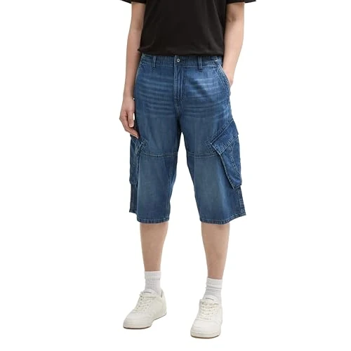 Offerta a tempo: TOM TAILOR 1044977 Bermuda Jeans Shorts, 32191-used Dark Stone Blue Denim, 30 Uomo - 0.00% da 32.73 € a 32.73 €