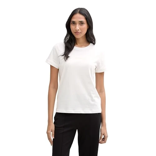 Oferta limitada: TOM TAILOR 1045543 Camiseta, 10315-Whisper White, XL Mujeres de 13.66 € a 13.66 € (ahorro 0.00%)