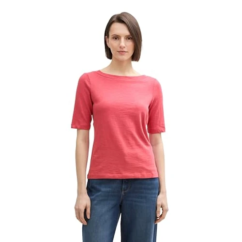 Offerta a tempo: TOM TAILOR 1046965 T-Shirt, 11016-Berry Red, M Donna - 0.00% da 15.11 € a 15.11 €