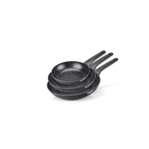 Limitiertes Angebot: Moneta Formidabile Stone Set mit 3 Antihaft-Pfannen, 20-24-28 cm, auch für Induktion, 100% Made in Italy von 47.82 EUR auf 47.82 EUR (Spare 0%)