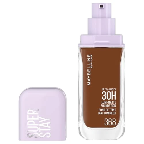 Offre limitée : Maybelline New York - Fond de Teint Liquide Longue Tenue - Ultra-Résistant - Fini Mat Lumineux - Enrichi en Acides Aminés - Tous les Types de Peau - Superstay 30H Lumi-Matte - Teinte : 368 - 35ml de 14.99 € à 11.95 € (20% de remise)