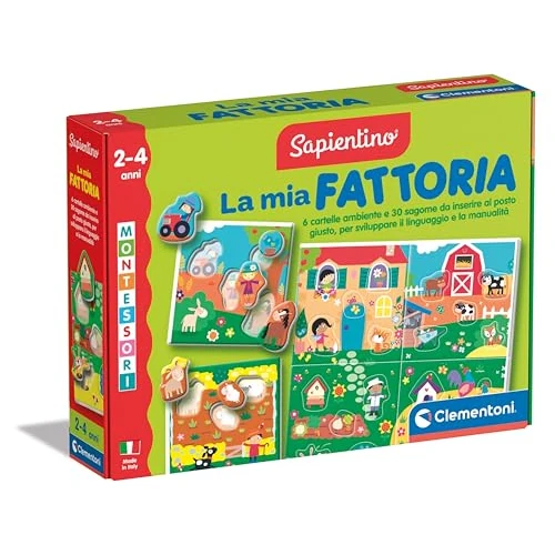 Offerta a tempo: Clementoni Sapientino Montessori - La mia Fattoria, Gioco Educativo con Puzzle Animali — 20% da 14,90 € a 11,95 €