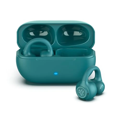 Offerta a tempo: JLab Flex Cuffie Open Ear - Auricolari Open Ear Wireless, Design con Clip, 21H di Autonomia, Auricolari con Bluetooth Multipoint, Microfono MEMS, Personalizzazione con App, Verde Acqua - 43% da 69.99 € a 39.99 €