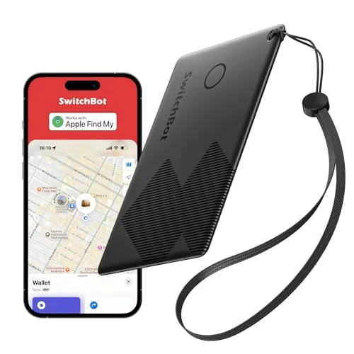Oferta limitada: SwitchBot Wallet Finder Card, Smart AirTag Card Compatible con Apple Find My (Solo iOS), Localizador Bluetooth para Llaves, teléfonos, Equipaje, hasta 3 años de batería, Resistente al Agua de 14.99 EUR a 12.34 EUR (ahorro 18%)