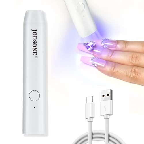 Offerta a tempo: JODSONE Luce a U V portatile per unghie in gel mini asciugatrice portatile senza fili ricaricabile USB asciuga unghie per asciugatura rapida per manicure fai da te domestica Nail Art, bianco - 56% da 15.99 € a 6.99 €
