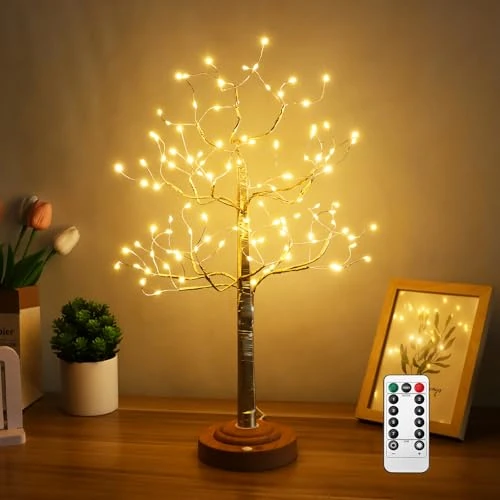 Limitiertes Angebot: Kinamy Led Baum Lampe, Lichterkette Baum 108 LED Lichterbaum Innen 8 Modi, Leuchtbaum Warmweiß mit Fernbedienung, USB/Batteriebetrieben, Verstellbare Äste Led Deko Weihnachtsdeko von 22.99 EUR auf 14.94 EUR (Spare 35%)