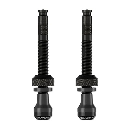 Offerta a tempo: Schwalbe Clik Valve Tubeless Set Valve - 2 valvole da 40 mm - Innovazione per gonfiare pneumatici da bicicletta - Conversione tubeless - 35% da 23.90 € a 15.49 €