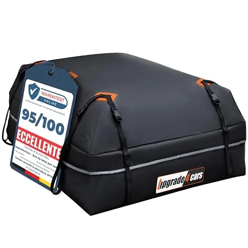 Offerta a tempo: Upgrade4cars Box da Tetto Auto Universale Incluso Accessori | Borsa 566L con/senza Portapacchi | Bagagliera Pieghevole e Impermeabile 130 x 110 x 40 cm - 15% da 84.95 € a 72.21 €