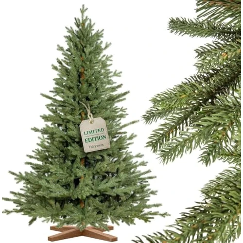 Oferta limitada: FAIRYTREES Árbol de Navidad Artificial 220 cm Baviera Abeto Premium | Elementos Moldeados por inyección | Hecho a Mano en la UE | Árbol de Navidad con Soporte de Madera de Fresno de 269.90 EUR a 242.99 EUR (ahorro 10%)