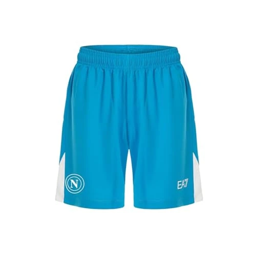 SSC Napoli Pantaloncino Gara Home Ea7 Short de Football, Bleu Ciel, 3XL Corto Mixte