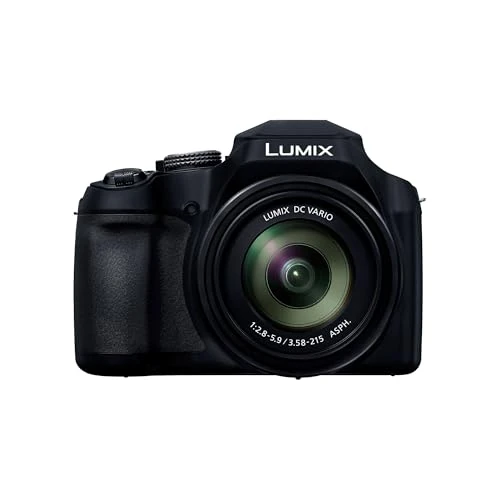 Offerta a tempo: Panasonic Lumix DC-FZ82DE-K Fotocamera Bridge con Obiettivo 20-1200 mm F2.8-5.9, 18.1MP, Video e Foto 4K, Mirino Live View OLED, Touch Screen LCD, USB-C, Nero - 29% da 479.99 € a 339.00 €