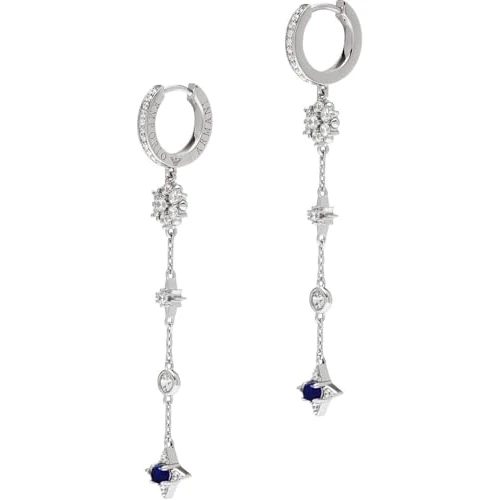 Offerta a tempo: Emporio Armani Orecchini da donna in acciaio inossidabile o semi-preziosi con chiusura a cerchio, a gancio o a perno, Calice d'argento — 34% da 111,83 € a 74,05 €