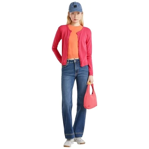 Oferta limitada: United Colors of Benetton Suéter Cardigan Mujer, Rojo Magenta 12e, XS de 27.01 € a 27.01 € (ahorro 0.00%)