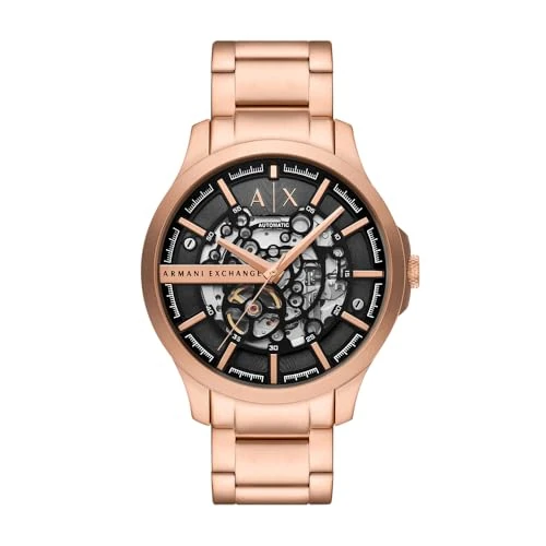 Limited offer: Armani Exchange Watch for Men Automatic Movement and 46mm Case Size with Stainless Steel Leather or Silicone Strap from 289.00 EUR to 173.40 EUR (save 40%)