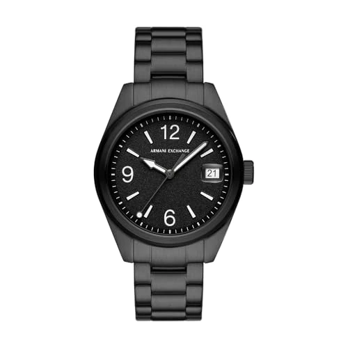 Offerta a tempo: Armani Exchange Orologio da uomo, Movimento al quarzo a tre lancette e cassa da 42 mm con cinturino in acciaio, Grafite e grigio - 32% da 219.00 € a 149.99 €