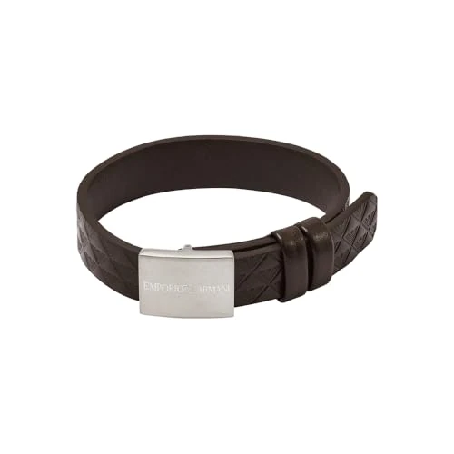 Limitiertes Angebot: Emporio Armani Herren-Armband aus Stahl mit Schiebeverschluss von 60.10 EUR auf 60.10 EUR (Spare 0%)