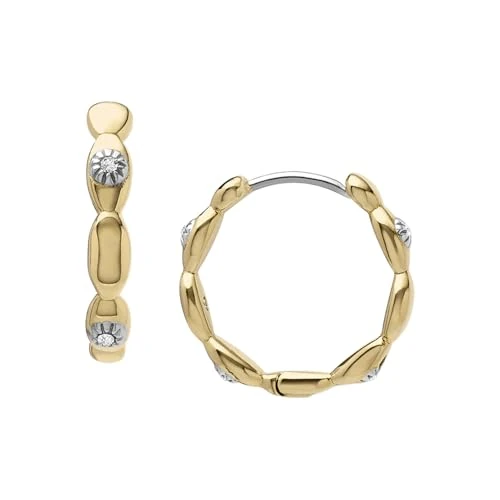 Oferta limitada: Fossil Sutton JF04795710 Pendientes de aro para Mujer, acero inoxidable, Talla única, Pas de gemme, Oro Narciso de 65.00 EUR a 32.50 EUR (ahorro 50%)