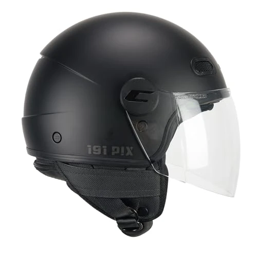 Offerta a tempo: CGM Casco open face, 191A PIX MONO Nero opaco lunga, M (56cm) - 0.00% da 63.00 € a 63.00 €