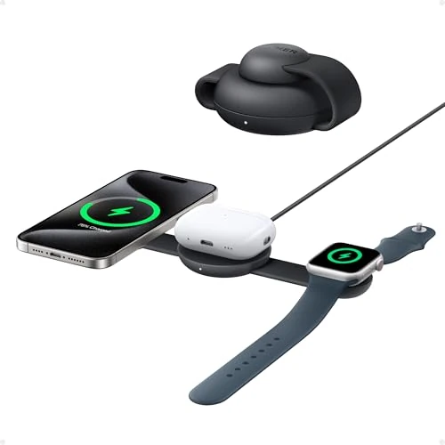 Tijdelijke aanbieding: Anker MagGo Laadstation, Oplader, 3-in-1, 15W, Opvouwbaar van 99.99 € naar 93.00 € (7% korting)