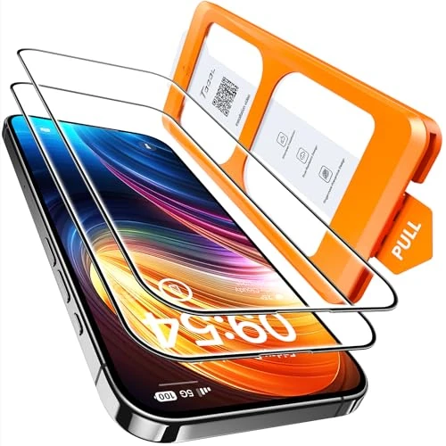 Tijdelijke aanbieding: TOCOL voor iPhone 16 Screen Protector, Automatische Installatie Schokbestendig 9H Hardheid HD Anti-vingerafdruk Anti-bubbel Krasbestendig Screenprotector voor iPhone 16, 2 Stuks van 16.99 EUR naar 16.99 EUR (korting 0%)