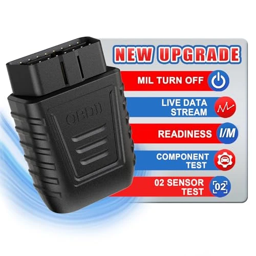 Oferta limitada: Escáner inalámbrico de diagnóstico de automóviles OBD2 Bluetooth 5.0, Prueba de Rendimiento de la Prueba de Humo Ligero del Motor, Lector de código de Falla del Motor iOS y Android (Negro) de 11.59 EUR a 11.59 EUR (ahorro 0%)