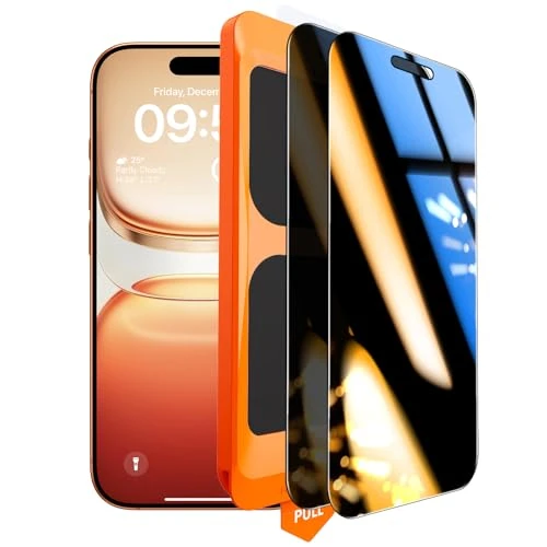Oferta limitada: TOCOL Protector Pantalla de Privacidad para iPhone 17 Pro, iPhone 16 Pro, Alineación Automática para Una Instalación Rápida, Antiespia Cristal Templado de Dureza Inastillable, 2 Piezas de 17.99 EUR a 17.99 EUR (ahorro 0%)
