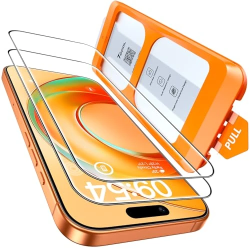 Limited-time offer: TOCOL for iPhone 17 Pro/iPhone 16 Pro Screen Protector 6.3-Inch, Instant Installation, Tempered Glass HD Clear, Full Coverage Protection, Military Grade Shatterproof, Case Friendly, 2 Pack from 12.99 GBP to 8.48 GBP (save 35%)
