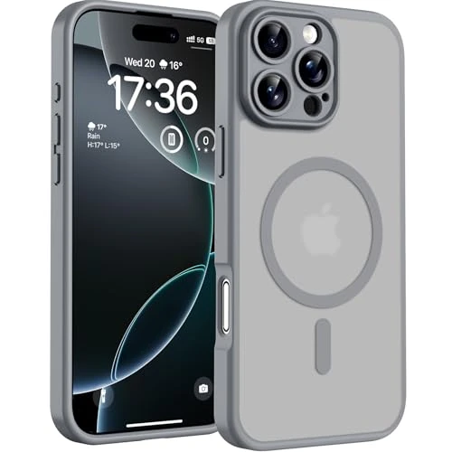 Oferta limitada: TOCOL Funda para iPhone 16 Pro, Compatible con MagSafe, Titanio Grises de 16.99 € a 16.99 € (ahorro 0.00%)