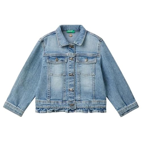 United Colors of Benetton Mädchen Giubbino 2porgn03m Jacke, blau, 3 Jahre