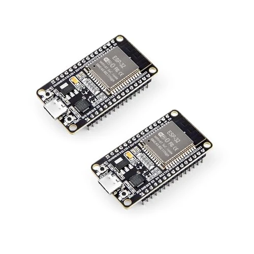Zeitlich begrenztes Angebot: ELEGOO ESP-32 Entwicklungsboard USB-C, 2.4GHz Dual Modus WiFi+Bluetooth Dual Core Mikrocontroller für Arduino IDE, Unterstützung AP/STA/AP+STA, CP2102 Chip, 2 Stück von 14.99 € auf 14.99 € (0.00% Rabatt)