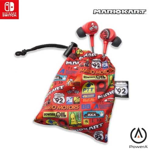 Oferta ograniczona: PowerA Przewodowe słuchawki douszne do Nintendo Switch - Mario Kart Motors, 3,5 mm, przewodowe, oficjalnie licencjonowane z 89.54 EUR na 89.54 EUR (znizka 0%)