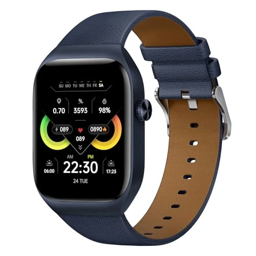 Tijdelijke aanbieding: Mibro T2 Smartwatch Dames met Telefoonfunctie Fitnesshorloge Stappenteller Horloge met Hartslagmeter SpO2-meting met 1,75" HD AMOLED-scherm, 105 Sportmodi, Toegangskaartfunctie (Blauw) van 69.99 € naar 69.99 € (0.00% korting)