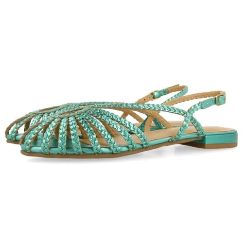 Zeitlich begrenztes Angebot: GIOSEPPO Mules Geflochtenes Hingham-Leder, aquamarin, 39 EU von 89.95 € auf 75.31 € (16% Rabatt)