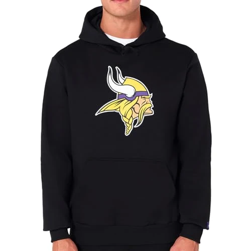 Limited-time offer: New Era NFL Hoody Hooded Sweatshirt with American Football Team Logo, Minnesota Vikings #35640, S from $29.99 to $29.99 (save 0.0%)