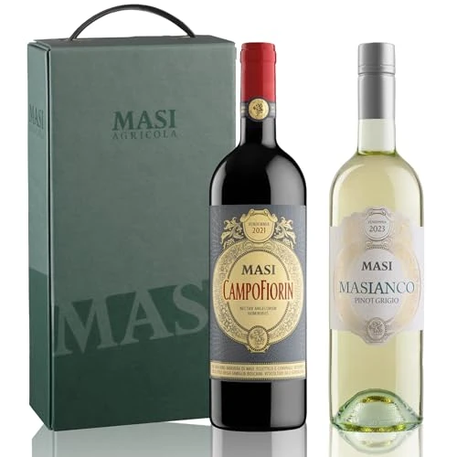 Offre limitée : Masi | BOX VENDANGES | CAMPOFIORIN 2021 Rosso Verona IGT | MASIANCO 2023 Pinot Grigio delle Venezie DOC | 2 bouteilles de 750 ml de 27.90 EUR à 17.39 EUR (remise 38%)